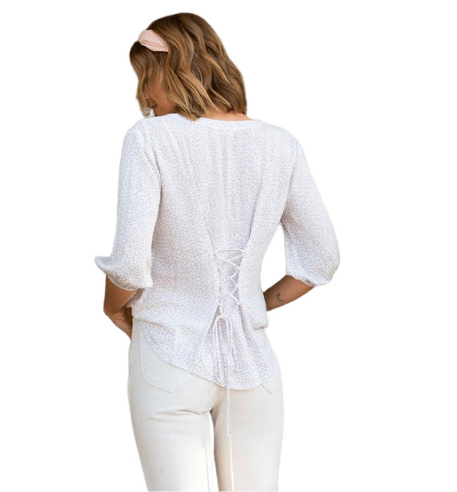 Lavender Dot Blouse