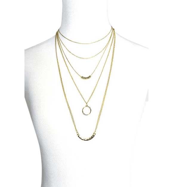 Layered Curve Necklace