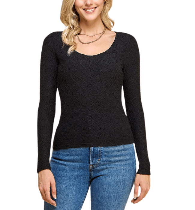 Zoey Fitted Scoop Top