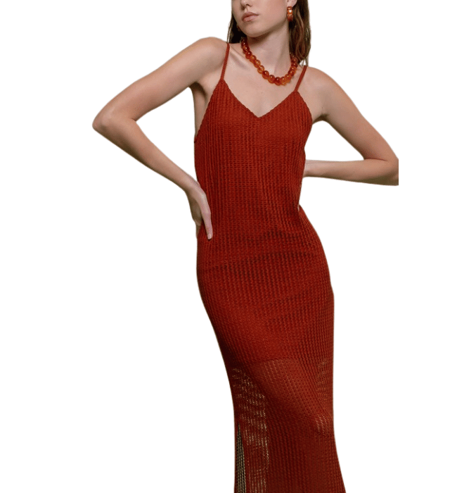 Lucy Crochet Midi Dress