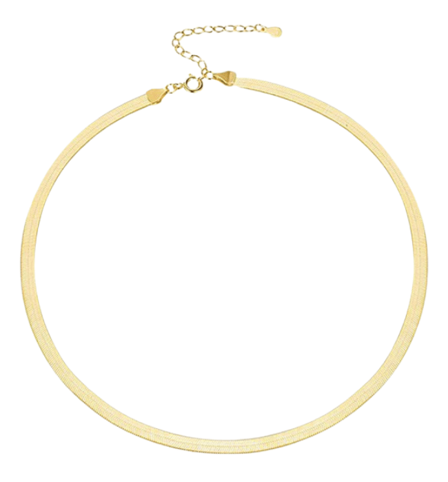 Nora 18K Gold Herringbone Necklace