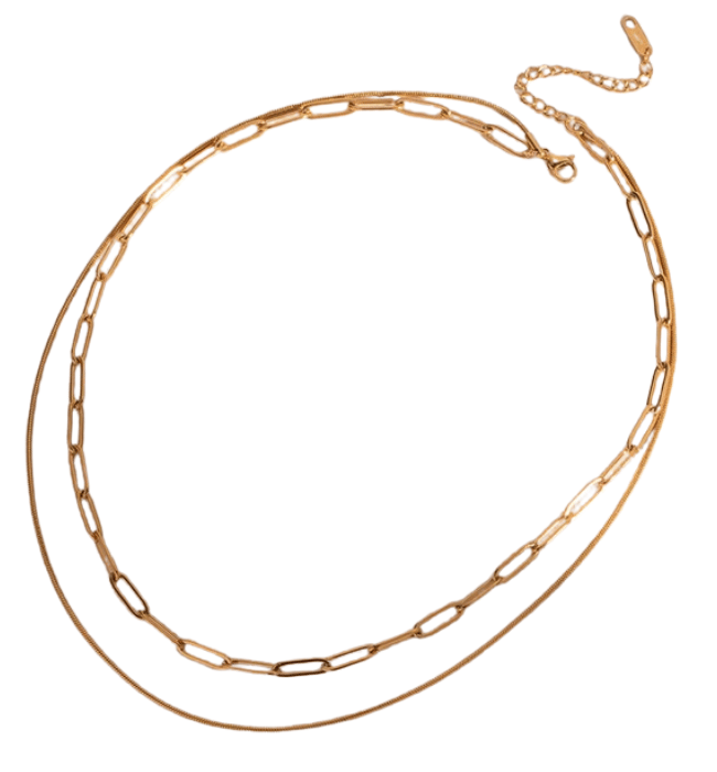 18K Non-Tarnish Stainless Steel Chain Necklace