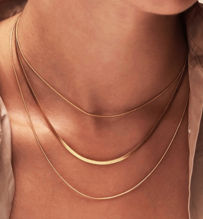 Sami 18K Gold Non-Tarnish Stainless Steel Necklace