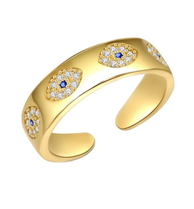 Goldie Evil Eye Ring