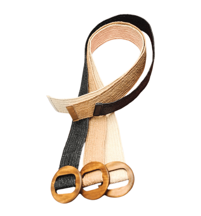 Wooden Rattan Stretch Belt