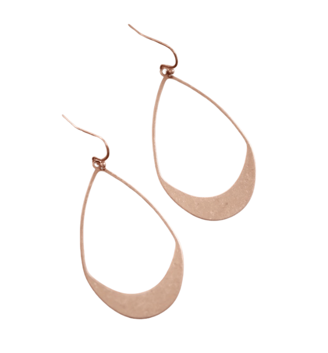 Metal Teardrop Earrings