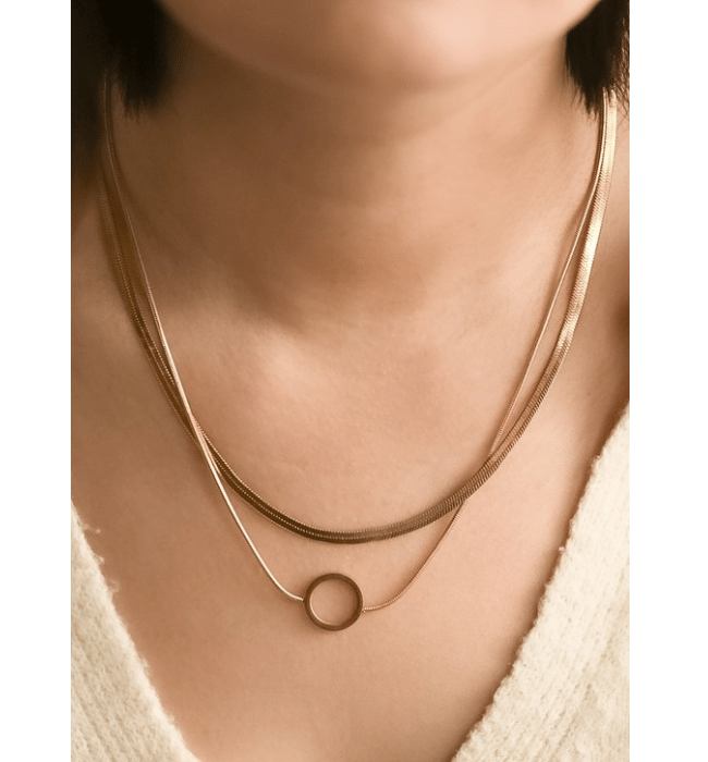 Layered Circle Necklace