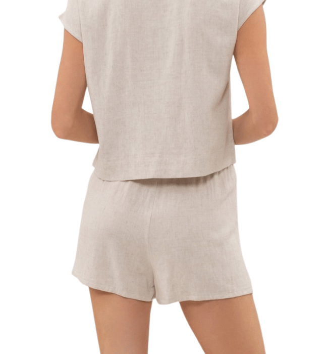 Sophie Linen Paper Bag Shorts