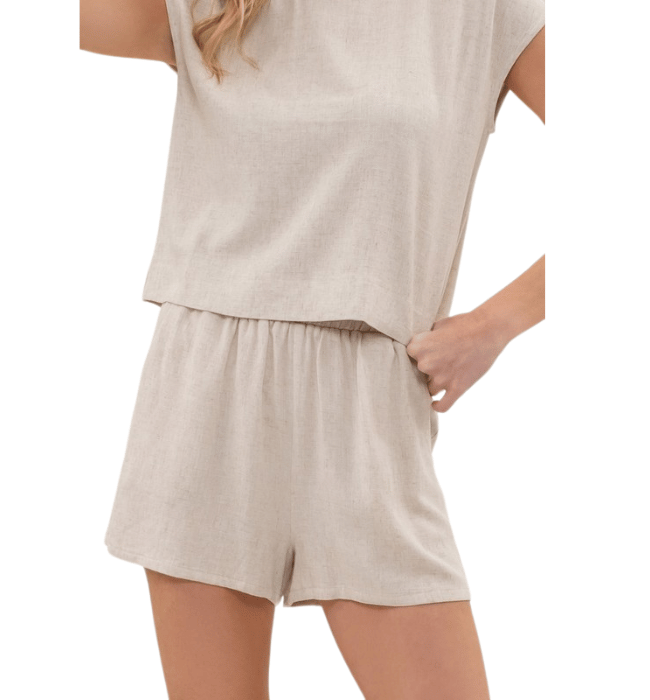 Sophie Linen Paper Bag Shorts