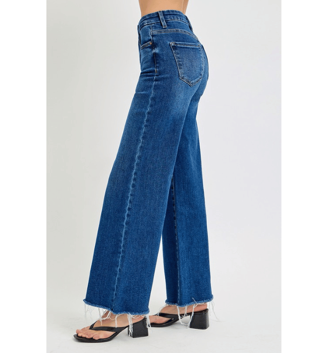 Wren Dark Wide Leg Jeans