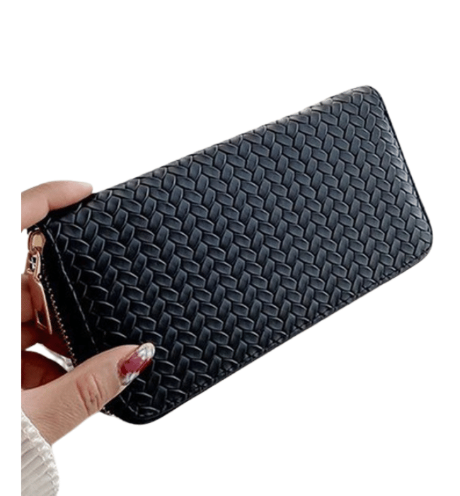 Woven Zip Wallet