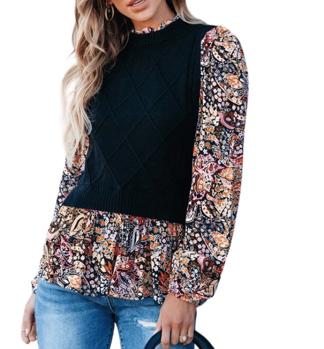 Mandie Layered Peplum Top