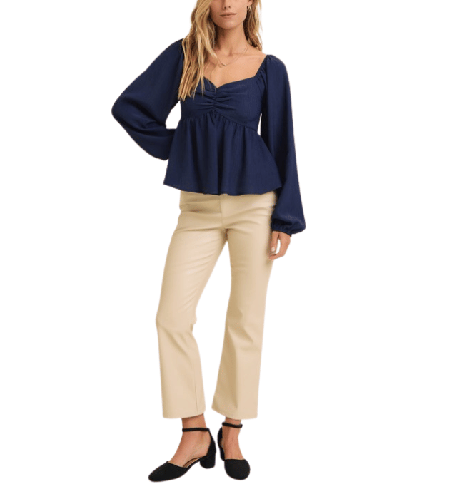 Maryanna Navy Blouse