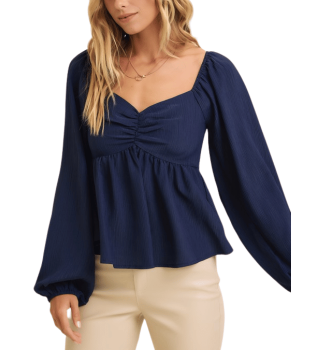 Maryanna Navy Blouse