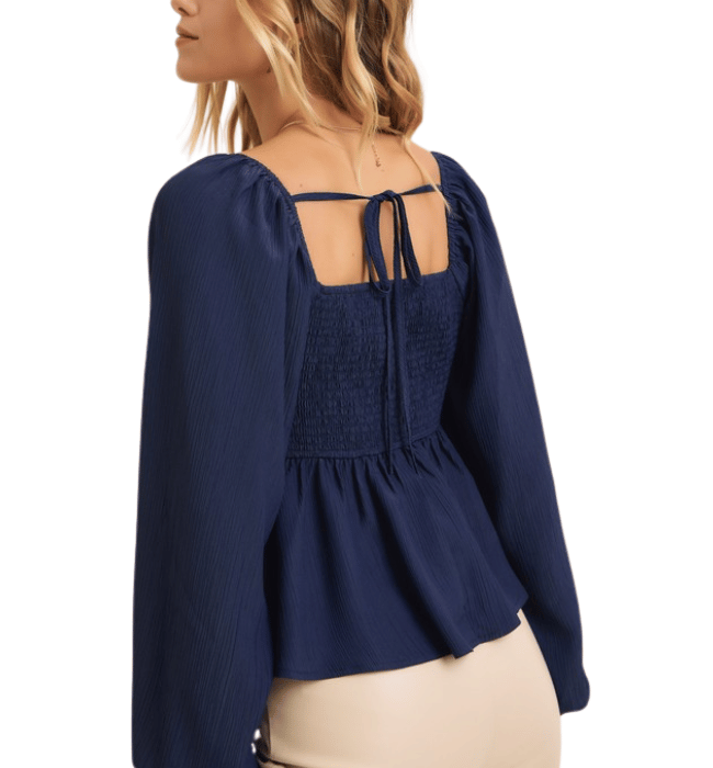 Maryanna Navy Blouse