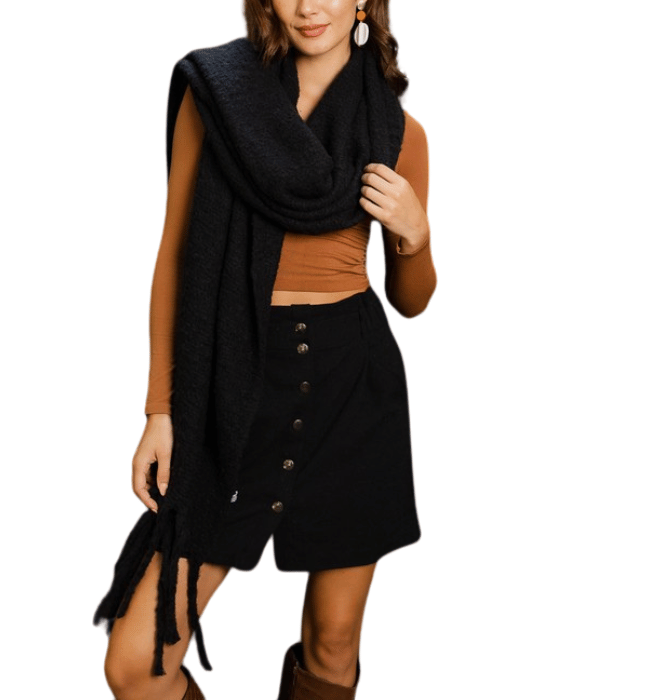 Ultra Soft Scarf with Tassels