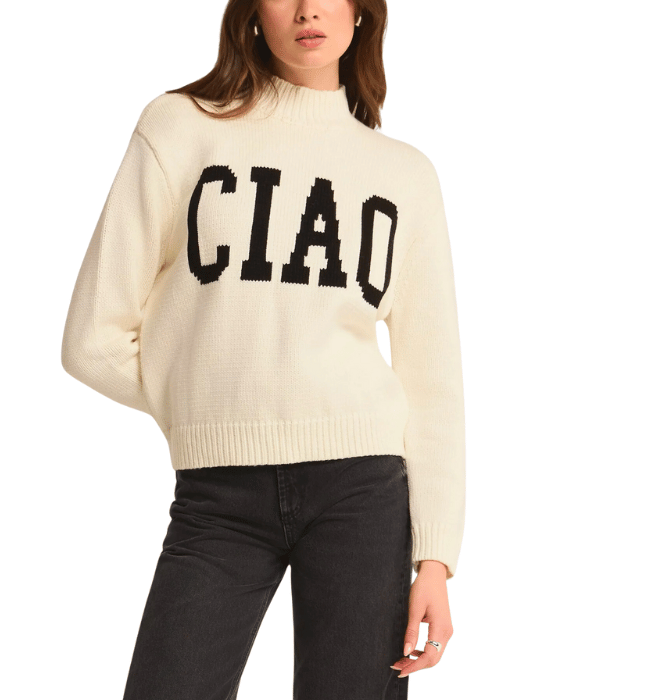 CIAO INTARSIA SWEATER