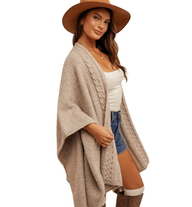 Carine Premium Sweater Poncho