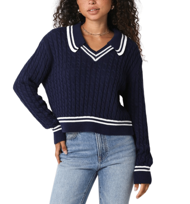 Alicia Varsity Sweater