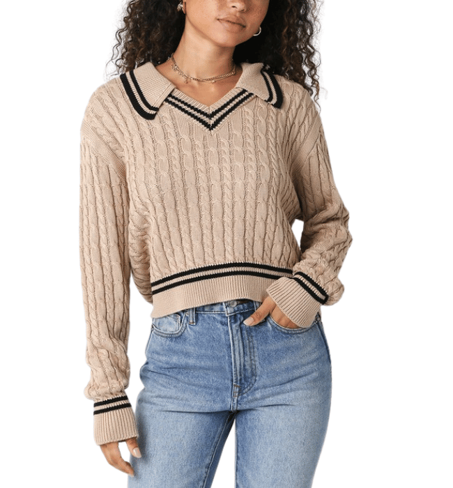 Alicia Varsity Sweater