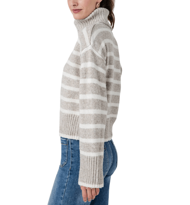 JOSEPHINE STRIPE TURTLENECK SWEATER