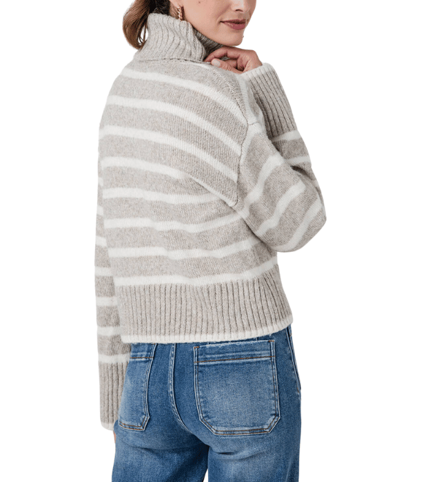 JOSEPHINE STRIPE TURTLENECK SWEATER