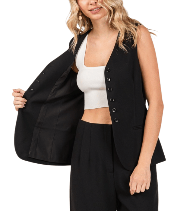 Daylen Black Vest