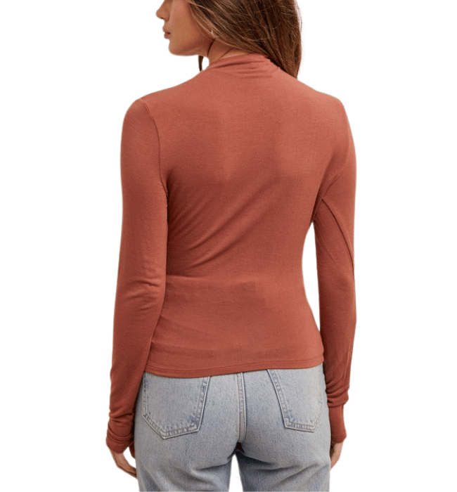 Andrea Mock Neck Long Sleeve