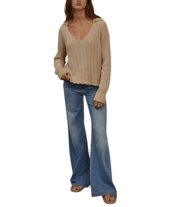 Kasey V-Neck Collar Sweater