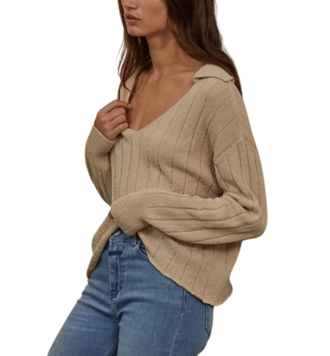 Kasey V-Neck Collar Sweater