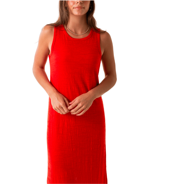 MYSTIC TEXTURED MIDI DRESS