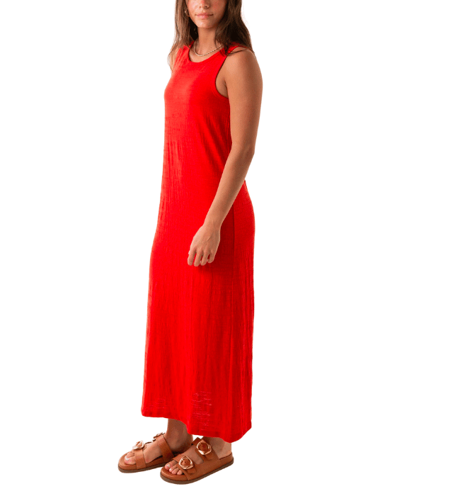 MYSTIC TEXTURED MIDI DRESS