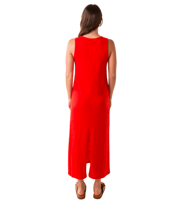 MYSTIC TEXTURED MIDI DRESS