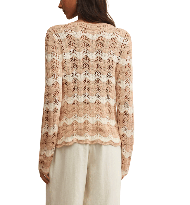 AZURA STRIPE CROCHET TOP