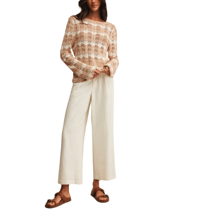 AZURA STRIPE CROCHET TOP