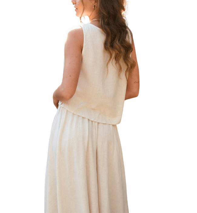 Lilianna Side button Tank