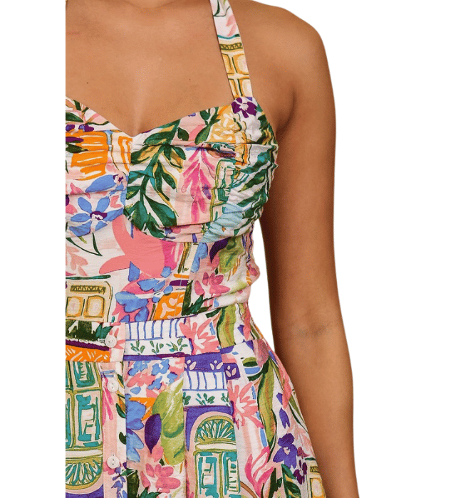Tropical Halter Dress