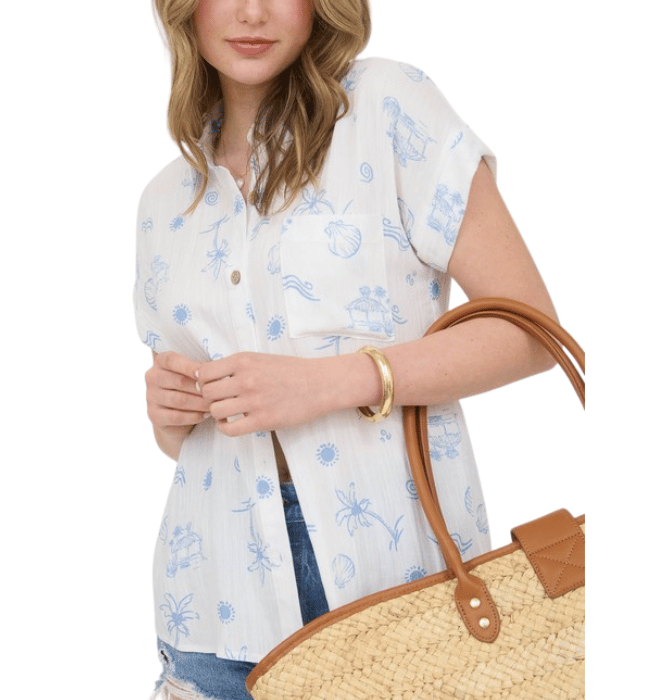 Elara Printed Top