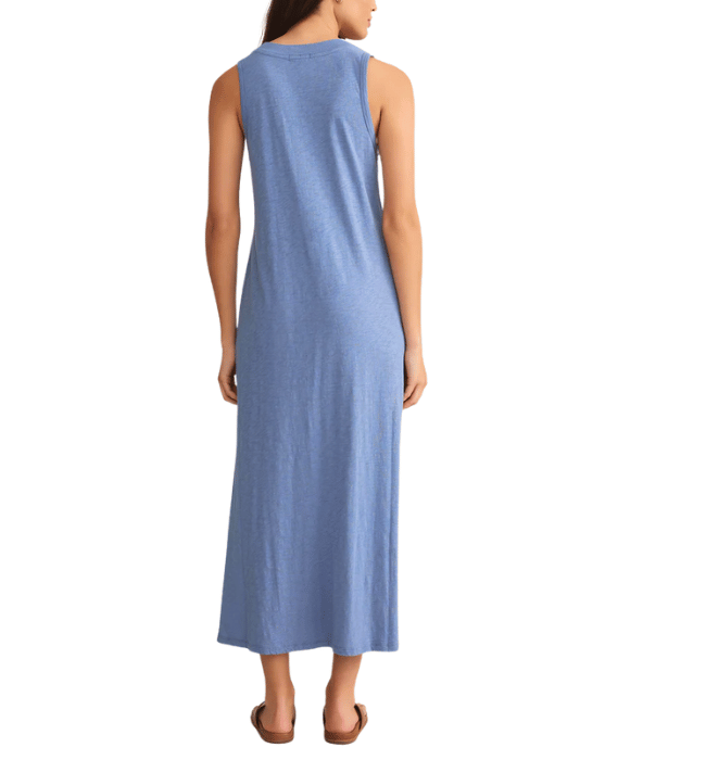 COASTLINE COTTON JERSEY MIDI DRESS