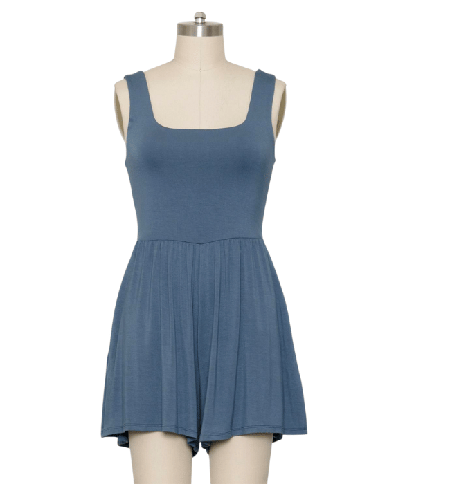 Tia Slate Romper