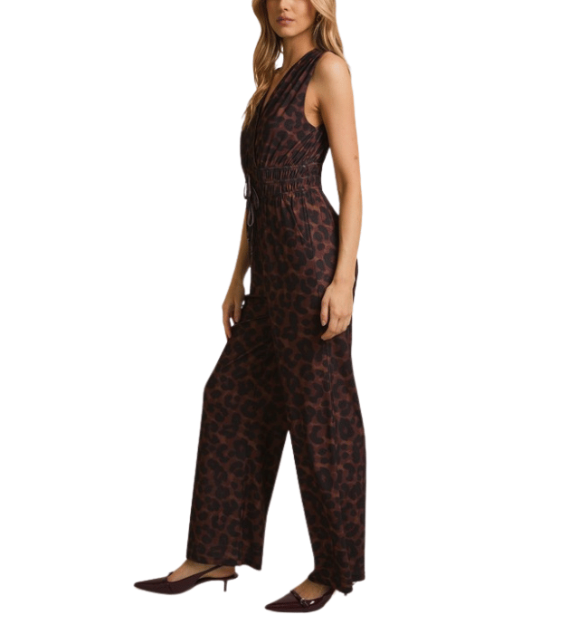 Gail Leopard Jumpsuit