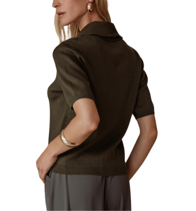 Hazel Olive Sweater Top