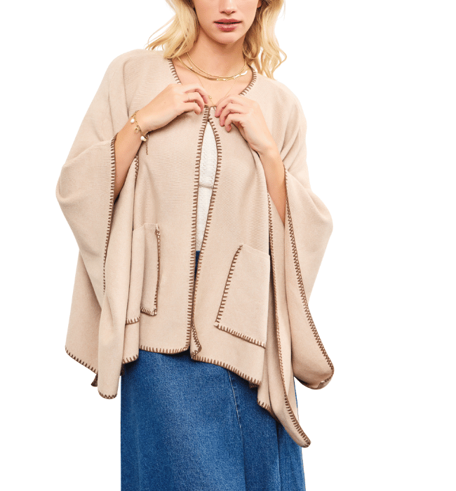 Noelle Poncho Sweater