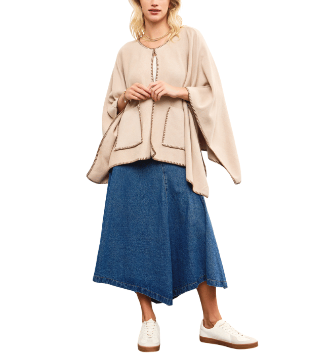 Noelle Poncho Sweater