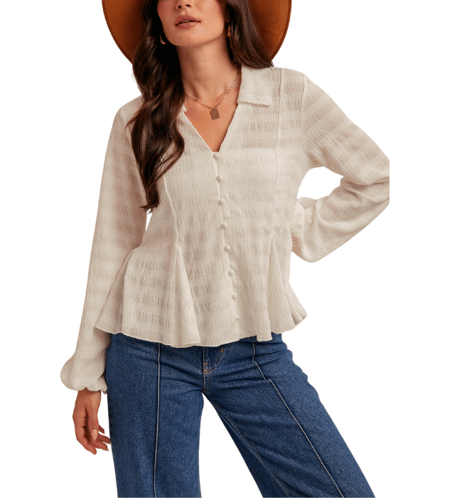 Poet Flowy Button-down