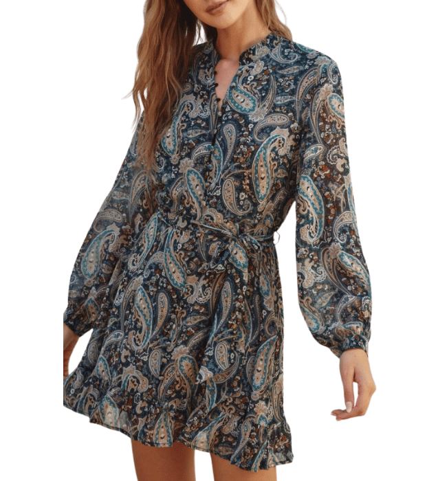 In a Mist Paisley Dress