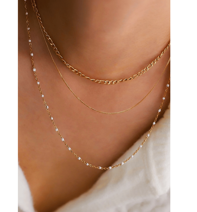 Dainty Layered 18K necklace