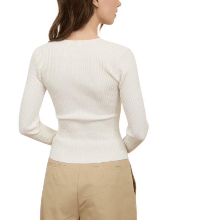 Metina Zipper Front Top