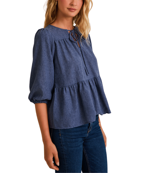 Hansin Denim Top