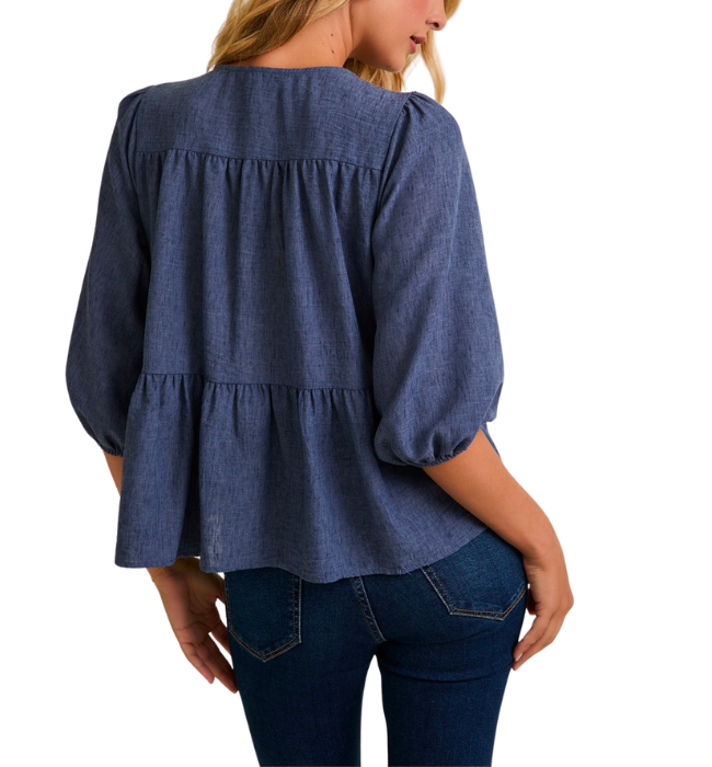 Hansin Denim Top